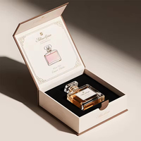 Boîte cadeau magnétique haut de gamme personnalisée avec logo imprimé pour soins de la peau, emballage rigide en carton pliable pour cils et parfums