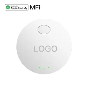 Etiqueta inteligente MFi Find My Tracker, localizador de chave e carteira, bagagem, rastreamento de animais de estimação, adesivo redondo GPS para IOS, compatível com dispositivos móveis