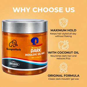 Cera en Gel de Coco Marroquí de Fijación Fuerte Sin Residuos Blancos para Peinados con Trenzas, Locs, Twist y Cabello Afro - Suministro al por Mayor - Product Image 4