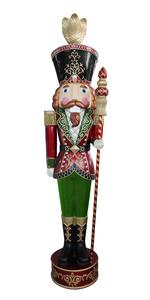 <span class=keywords><strong>Soldat</strong></span> Casse-Noisette de Noël Géant Animé en Résine Taille Réelle 1,8 m Lumineux Décorations de Noël Extérieures - Product Image 3