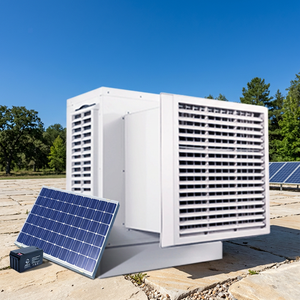 เครื่องปรับอากาศติดผนังพลังงานแสงอาทิตย์ DC 12v พร้อมฟังก์ชั่นเพิ่มความชื้นในอากาศแบบระเหยน้ำ - Product Image 1