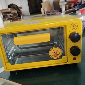 Four électrique multifonction Duck Brand 12L jaune avec minuteur, plaque de cuisson et grille pour usage domestique en cuisine - Product Image 4