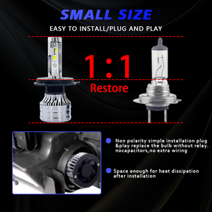 Nouvelle Arrivée Espumoso : Ampoule de Phare LED <span class=keywords><strong>L35</strong></span> Super Lumineuse 14000LM, Phare LED Auto à Faisceau Haut et Bas, Feux de Brouillard LED pour Voiture - Product Image 3