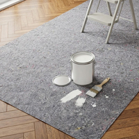Rouleau de protection de sol en feutre absorbant pour peintre, couverture antidérapante, couverture anti-poussière pour les projets de construction et de rénovation
