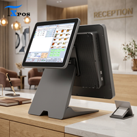 Système de point de vente tout-en-un Taixun TX-A1503F 15 pouces 1024x768 multi-touch Windows 10 pour les restaurants de restauration rapide et les magasins de détail