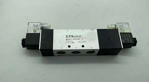 Valve BSPT1/2 "kepala ganda 3 posisi 5 cara katup Solenoid pneumatik tutup Tengah - Product Image 2