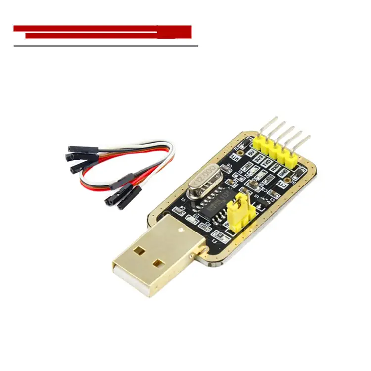 NEW CH340G gold USB to TTL module serial port in nine upgrade brush machine STC download line burner RS232