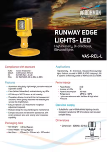 Icao/fa/iec ไฟ LED ขอบรันเวย์ความเข้มสูงสองทิศทางไฟกระพริบการบิน6.6A สูง - Product Image 4
