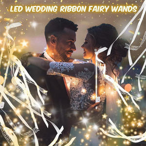 Varitas de <span class=keywords><strong>hadas</strong></span> LED con cinta y cascabeles, las más vendidas para fiestas y bodas, varitas de <span class=keywords><strong>hadas</strong></span> de seda luminosas para recepciones de bodas, fiestas rave, conciertos y cumpleaños - Product Image 5