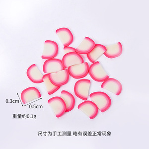 PVC simulated carrot slices, 3g pack, simulated fruit accessories, DIY <b>slime</b> filler, simulated vegetable carrot slices. - Product Image 5