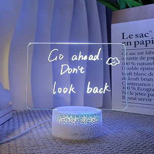 2024 New Unique Products Customer Favors DIY Creative Led Acrylic Message Board Baby Kids Writing Board Memo Pads - Product Image 3