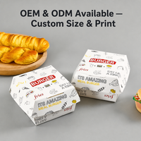 Caja Personalizada para Pollo Frito Entero, Tamaño Grande, Resistente al Aceite, Caja de Empaque para Llevar con Tapa