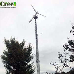 Gran Oferta: Aerogenerador Residencial GreeF de 10kW para Uso Agrícola, Diámetro del Rotor de 5.6m, Torre Plegable de 8m, 240V-360V - Product Image 3