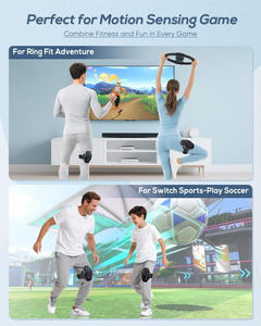 Sangle de jambe sportive pour manette <span class=keywords><strong>Switch</strong></span> et <span class=keywords><strong>Switch</strong></span> 2 avec bande élastique réglable, adaptée aux enfants et aux adultes - Product Image 3