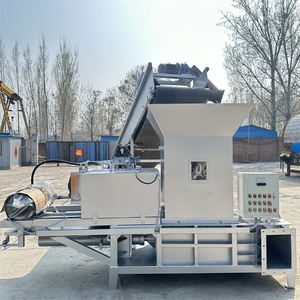Presse à balles de paille hydraulique horizontale entièrement automatique à deux cylindres, moteur à longue durée de vie, origine Shandong, poids 2000 kg - Product Image 5