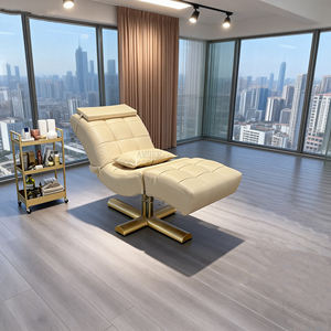 Camilla Facial Hidráulica Moderna, Cama para Pestañas de Lujo, Silla de Extensiones, Mesa de Masajes, Muebles de Salón de Belleza y Spa Curvado para Champú - Product Image 3