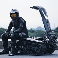 Vehículo Eléctrico Todoterreno Silencioso ETV-TANK ET4-S para un Solo Pasajero, Buggy Eléctrico para Puntos Turísticos, Vehículo Eléctrico con Tracción en las Orugas para Nieve
