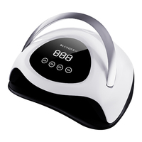 Lampe et séchoir à ongles BLUEQUE 180W UV LED avec 60 perles, machine de polymérisation de vernis à gel pour salon professionnel/maison pour bricolage Nail Art