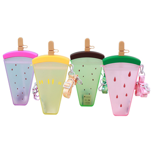 320ml Ice Cream Shaped Kids Portable Cute Juice Bpa Free Plastic Drink Water Bottles
