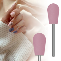 Têtes de polissage en silicone souple pour ponceuse à ongles, embouts de polissage doux en caoutchouc pour le ponçage de surface des ongles, outils de manucure