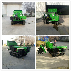 Trattore Cingolato Compatto Telecomandato da 35 CV con Cingoli in Gomma, Motore Diesel, Trattore a Conduzione Posteriore con Fresa Rotativa in Vendita - Product Image 5