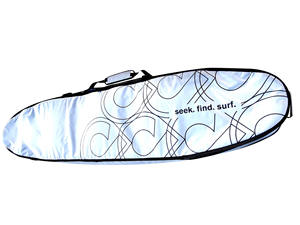 กระเป๋าใส่กระดานโต้คลื่น PVC คุณภาพสูง ตัวอย่างฟรี พร้อมโลโก้ OEM ขนาดกันน้ำ ทนทานต่อการฉีกขาด  กระเป๋าคลุมทั้งด้านหน้าและด้านหลัง สำหรับใส่ปีกและเสากระดานโต้คลื่น - Product Image 3