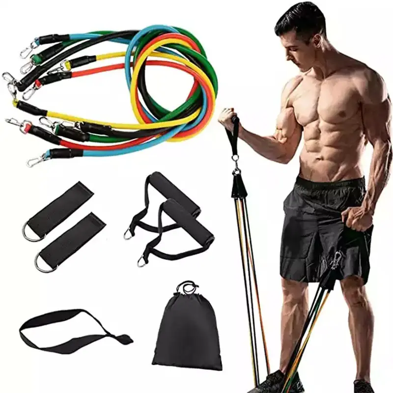Home Chest Expansion Exercise Tension Rope Multifunctional Fitness Elastic Rope For Arm And Hip Training