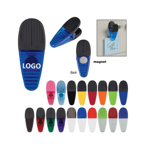 Vente en gros pince magnétique crocodile pour réfrigérateur en plastique avec logo personnalisé trombones magnétiques pour réfrigérateur de bureau de pince à mémo magnétique Jumbo - Product Image 2