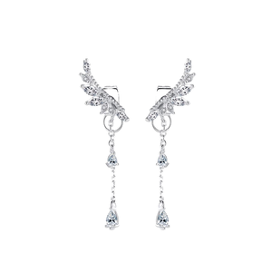 Hot Fashion 925 Sterling Silver <b>Cute</b> Geometric Zircon Hoop <b>Earrings</b> for Women Gift Jewelry - Product Image 1