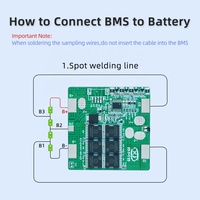 BMS de démarrage pour moto XJ 4S 30A 40A 12V, compatible batteries Lifepo4, NMC, Lithium et Sodium-ion 3.2V 3.7V 4.2V