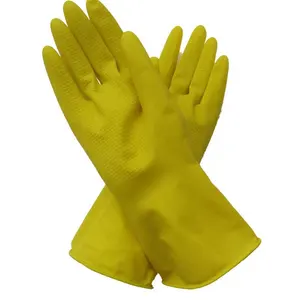 60g Wholesale of cleanroom latex gloves extra long household latex gloves