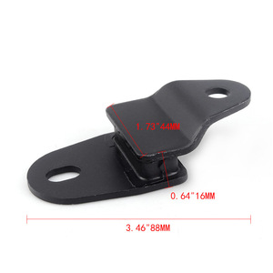 Support de tuyau d'échappement 2GU-14771-00-00 pour moto Yamaha Banshee 350 YFZ350, en acier noir, 2 paquets - Product Image 3