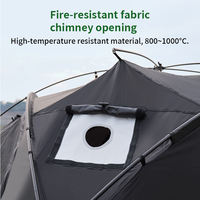 Tente de camping géodésique résistante au vent et imperméable, grande tente familiale pour 4 à 6 personnes, idéale pour le camping en voiture, fabrication directe d'usine, OEM/ODM