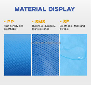 Traje DE TRABAJO DE SEGURIDAD DE PPE profesional Bata desechable no tejida de hospital - Product Image 2
