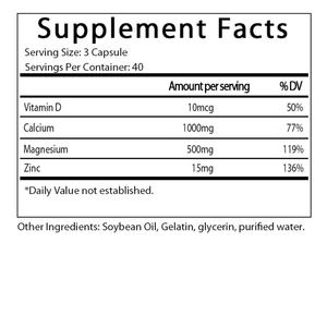 Gélules de calcium + magnésium + zinc à vente chaude OEM/ODM pour adultes, compléments alimentaires à base de plantes - Product Image 2