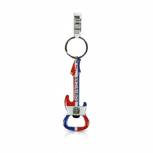 Portachiavi Personalizzato in Metallo DOMINICAN 4.8"X1.5" con Apribottiglie 25DZ/CS Modello 376997 - Product Image 4