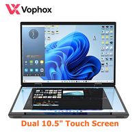 Factory OEM Custom 10.5" Dual Screen Laptop Personal Home Entertainment PC Intel N95 Pocket Notebook PC Wholesale Touch Tablet