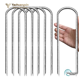 Piquets de tente en métal en forme de U, en acier galvanisé, pour le camping en plein air, utilisables en toutes saisons - Product Image 4