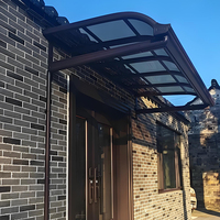 Auvent de terrasse de balcon de maison, couverture de patio, auvent fixe en aluminium moderne, auvent de villa, auvent extérieur