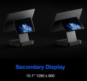 Sistema POS Táctil Android COMPAX con Pantalla Dual de 15.6"+10.1", RK3568 4G+32G, Todo en Uno, Carcasa de Aluminio Anodizado, Doble Banda - Product Image 5