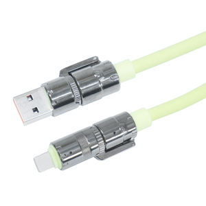 OEM Tùy Chỉnh 65W 100W Màu Vàng 4 Trong 1 Sạc Cáp USB Loại C Đa Sạc Chất Lỏng Silicon Cáp Dây - Product Image 2
