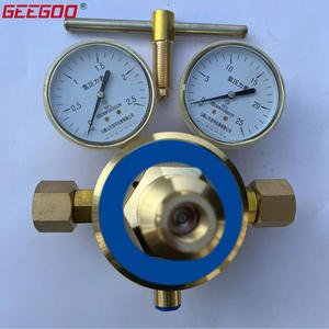 Régulateur de pression d'hydrogène à double manomètre à une seule étape YQJ-11A, pipeline, GPL, hélium, CO2, vanne de réduction de pression de gaz - Product Image 2