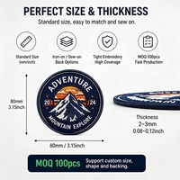 Écussons thermocollants personnalisés, étiquettes thermocollantes, fournisseur d'écussons tissés, badges 3D avec logo, écussons brodés pour chapeaux