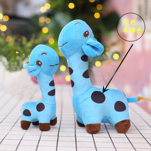 Quà lễ hội hươu cao cổ Đồ chơi nhồi bông hình thú hoạt hình nhiều màu sắc siêu mềm mại nhồi bông PP tùy chỉnh - Product Image 3