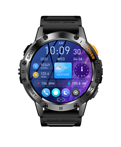 2025 K65 Người Đàn Ông Của Thể Thao Smartwatch 1.43 Inch Màn Hình Amoled IP68 Không Thấm Nước Đèn Pin Từ Tính Bt Cuộc Gọi Nhịp Tim Ban Nhạc Cao Su - Product Image 6