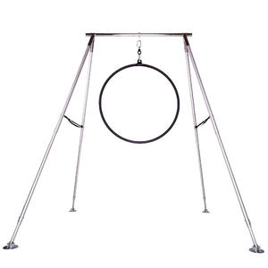 Hamac de yoga aérien réglable de 3,4 m pour performance en extérieur, cadre en satin, alliage d'aluminium RY-088 - Product Image 2