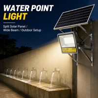 Lampu Sorot LED Tenaga Surya untuk Lanskap Luar Ruangan, Bodi Aluminium Anti Korosi, Daya Tahan Lama untuk Penerangan Dinding Eksterior Taman dan Villa