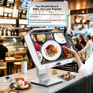 13.3-inch duy nhất-màn hình cảm ứng Tablet <span class=keywords><strong>POS</strong></span> thiết bị đầu cuối QR scan mặt đầu đọc thẻ Máy in nhiệt cho siêu thị tiền mặt đăng ký - Product Image 6