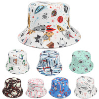 Chapeau Bob Unisexe Réversible à Motif Série Science-Fiction Spatiale Nouvelle Génération, Protection Solaire et Anti-UV