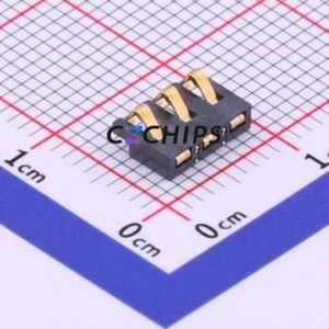 BC-25-3P Blade/Spring Contact Battery Connector SMD Connector - Product Image 1